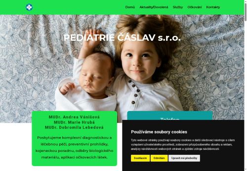 Zobrazit webové stránky Praktický lékař pro děti a dorost - MUDr. MUDr. Andrea Vánišová, MUDr. Helena Nosilová, MUDr. Dobromila Lebedová