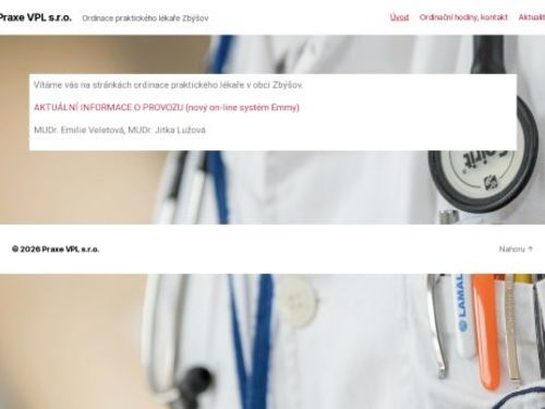 Praktický lékař pro dospělé - MUDr. Emilie Veletová, MUDr. Jitka Lužová