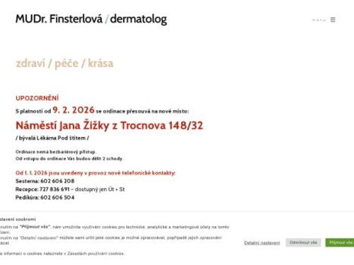 Dermatologie - MUDr. Marie Finsterlová