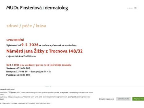 Dermatologie - MUDr. Marie Finsterlová