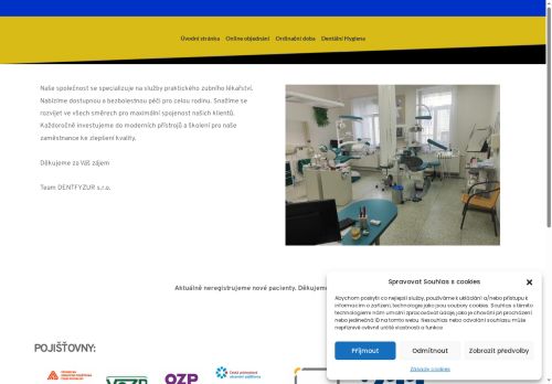 Zobrazit webové stránky Zubní ordinace DENTFYZUR s.r.o.
