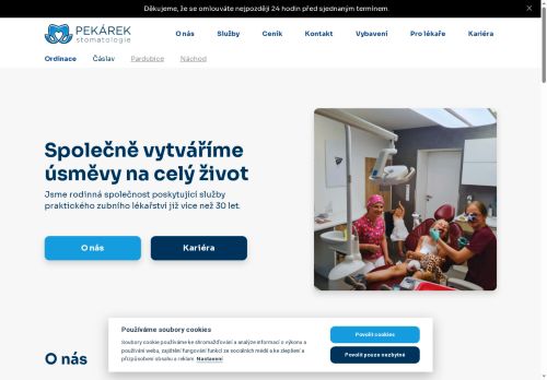 Zobrazit webové stránky Zubní ordinace PekDENT - MUDr. Marcel Pekárek, MDDr. Martin Křenek, MDDr. Vendula Walterová, MDDr. Pavla Baštová