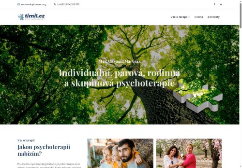 Zobrazit webové stránky Psychoterapie - Mgr. Vlastimil Marušák