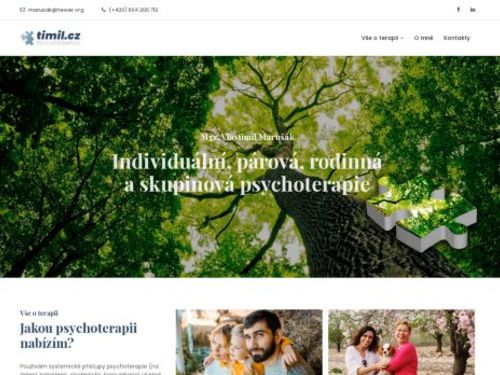 Psychoterapie - Mgr. Vlastimil Marušák