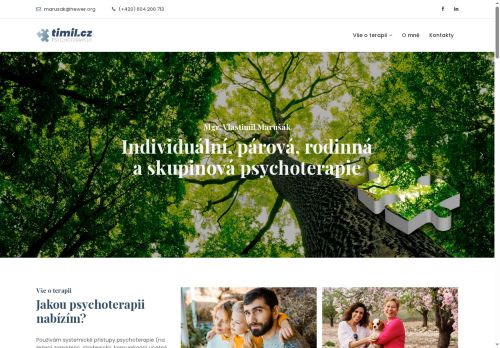 Zobrazit webové stránky Psychoterapie - Mgr. Vlastimil Marušák