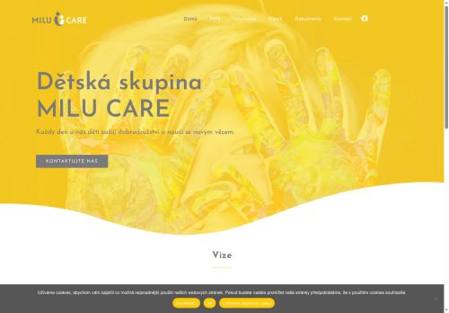 Webové stránky MILU, z. s., Jirny