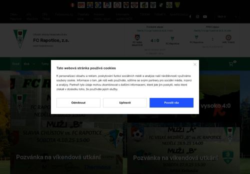 Zobrazit webové stránky Fotbalový Club Rapotice