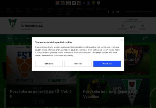 Zobrazit webové stránky Fotbalový Club Rapotice