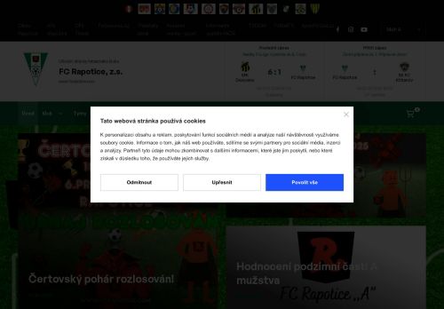 Zobrazit webové stránky Fotbalový Club Rapotice