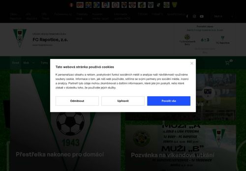 Zobrazit webové stránky Fotbalový Club Rapotice