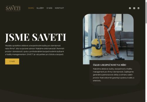 SAVETI Facility Management s.r.o. nabízí práci na pozici Uklízeč/ka v obci Brno