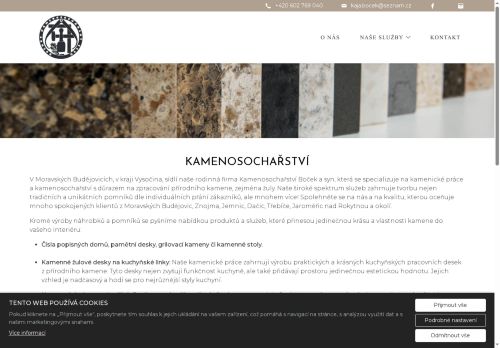 Zobrazit webové stránky Kamenosochařství Boček a Syn