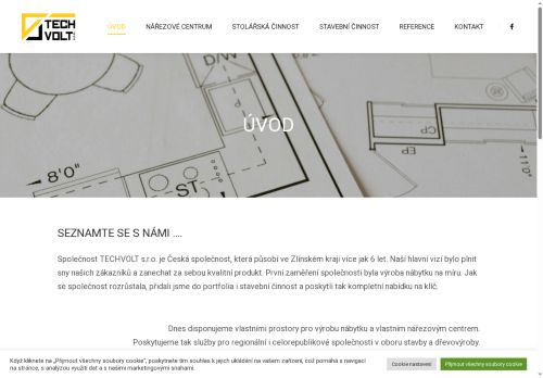 Webové stránky TECH-VOLT, s.r.o., Kroměříž