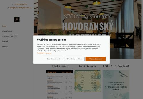 Zobrazit webové stránky Hovoranský hostinec