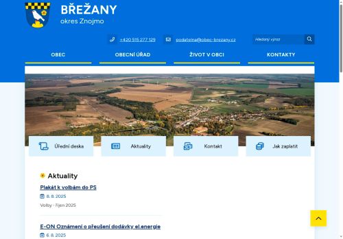 Zobrazit webové stránky Obecní úřad Břežany