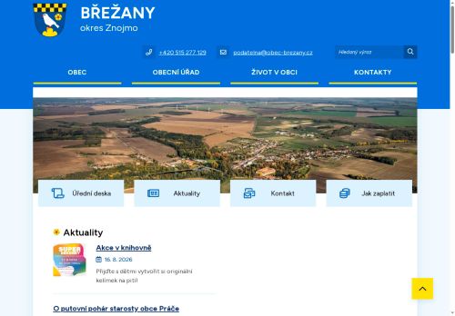Zobrazit webové stránky Obecní úřad Břežany