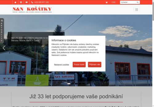 N&N KOŠÁTKY s.r.o. nabízí práci na pozici Servisní technik/čka, opravář/ka zemědělských strojů v obci Slaný
