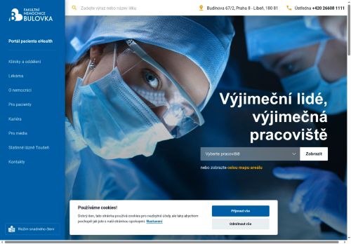 Fakultní nemocnice Bulovka nabízí práci na pozici Lékaři v obci Praha
