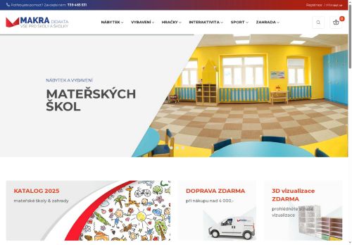Webové stránky MAKRA DIDAKTA s.r.o., Nymburk
