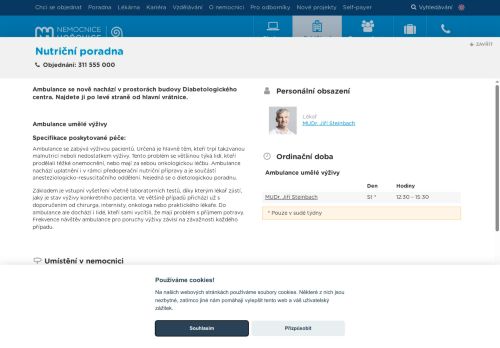 Zobrazit webové stránky Nutriční poradna - Nemocnice Hořovice