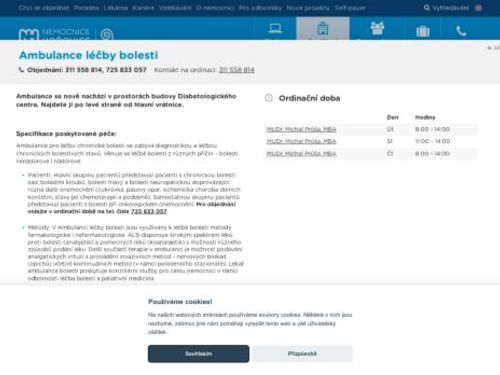 Ambulance léčby bolesti - Nemocnice Hořovice