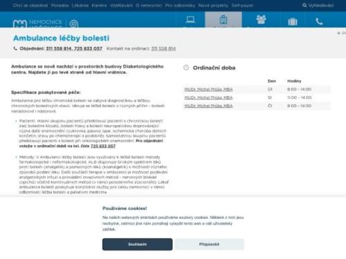 Ambulance léčby bolesti - Nemocnice Hořovice