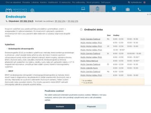 Endoskopie - Nemocnice Hořovice