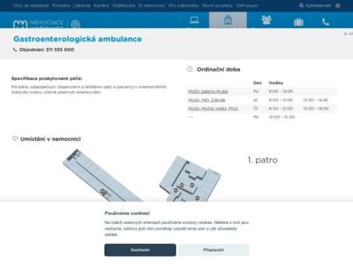 Gastroenterologická ambulance - Nemocnice Hořovice