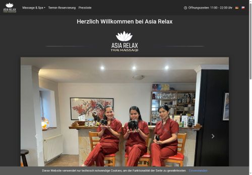 Asia Relax s.r.o. nabízí práci na pozici Maséři (kromě odborných masérů ve zdravotnictví) v obci Železná Ruda