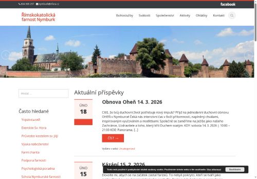 Zobrazit webové stránky Římskokatolická farnost Nymburk