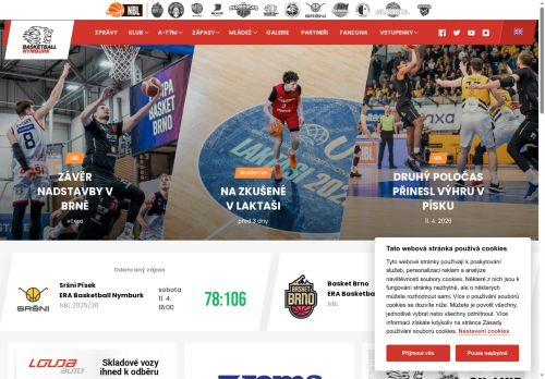 Zobrazit webové stránky Basketball Nymburk