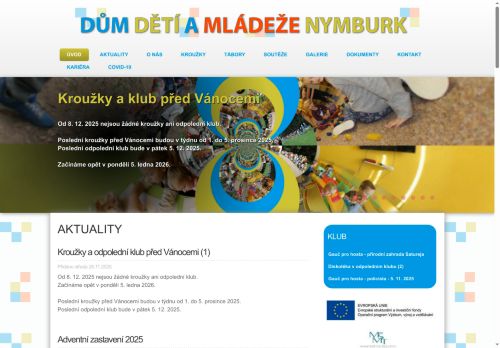 Zobrazit webové stránky Dům dětí a mládeže
