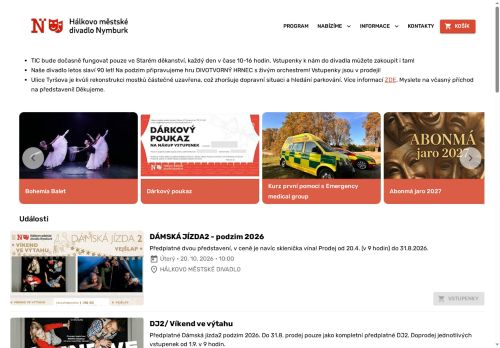 Zobrazit webové stránky Divadlo Nymburk