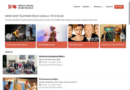 Zobrazit webové stránky Divadlo Nymburk