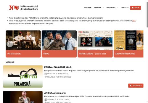 Zobrazit webové stránky Divadlo Nymburk