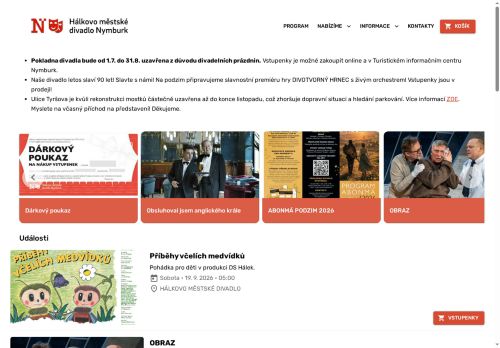 Zobrazit webové stránky Divadlo Nymburk