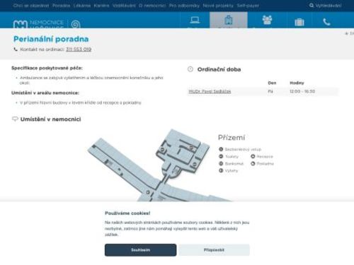Perianální poradna - Nemocnice Hořovice