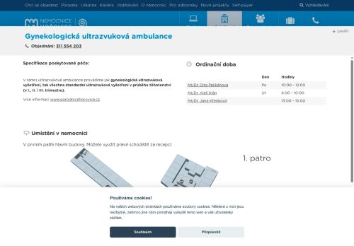 Zobrazit webové stránky Gynekologická ultrazvuková ambulance - Nemocnice Hořovice