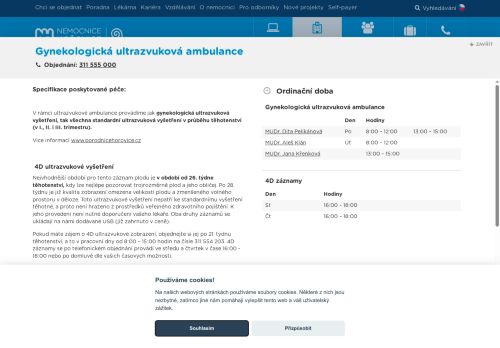 Zobrazit webové stránky Gynekologická ultrazvuková ambulance - Nemocnice Hořovice