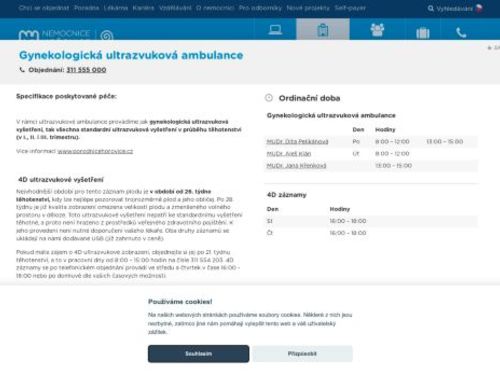 Gynekologická ultrazvuková ambulance - Nemocnice Hořovice