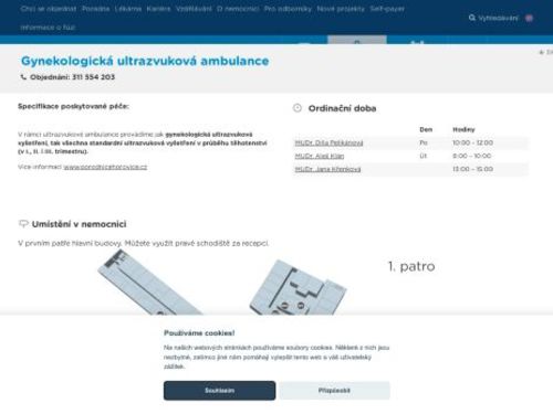 Gynekologická ultrazvuková ambulance - Nemocnice Hořovice
