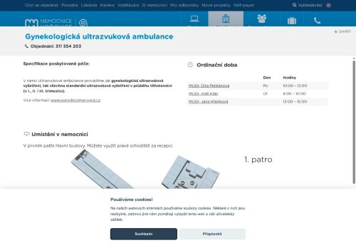 Zobrazit webové stránky Gynekologická ultrazvuková ambulance - Nemocnice Hořovice