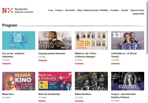 Zobrazit webové stránky Nymburské kulturní centrum