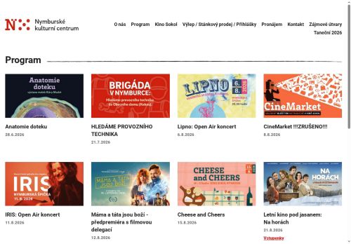 Zobrazit webové stránky Nymburské kulturní centrum
