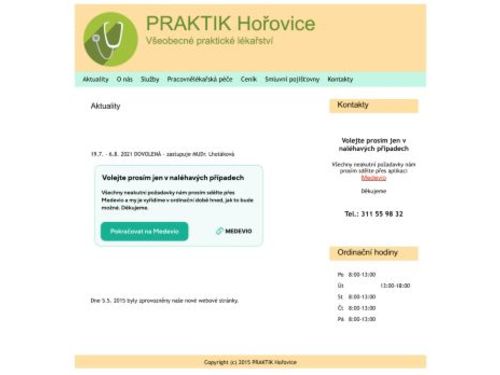 Praktický lékař pro dospělé - MUDr. Věra Bobková, MUDr. Hana Spalová