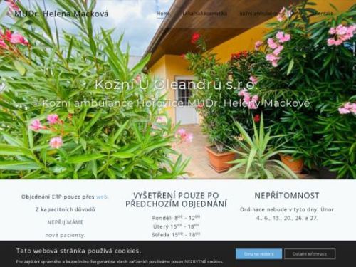 Kožní ambulance - MUDr. Helena Macková