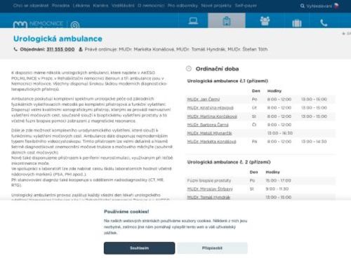 Urologická ambulance - Nemocnice Hořovice