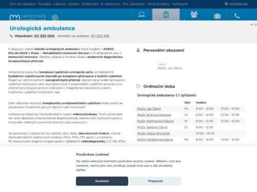 Urologická ambulance - Nemocnice Hořovice