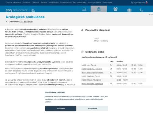 Urologická ambulance - Nemocnice Hořovice
