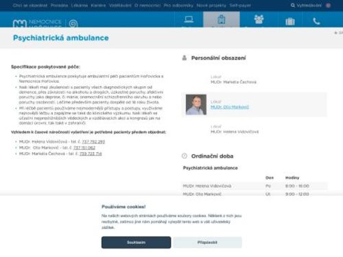 Psychiatrická ambulance - MUDr. Helena Vidovičová